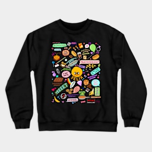 Felix doodle (black) Crewneck Sweatshirt